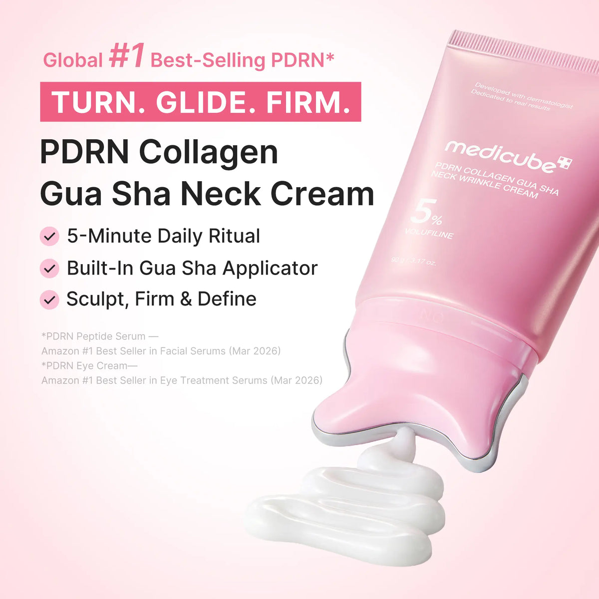 Medicube PDRN Collagen Gua Sha Neck Cream for Firming