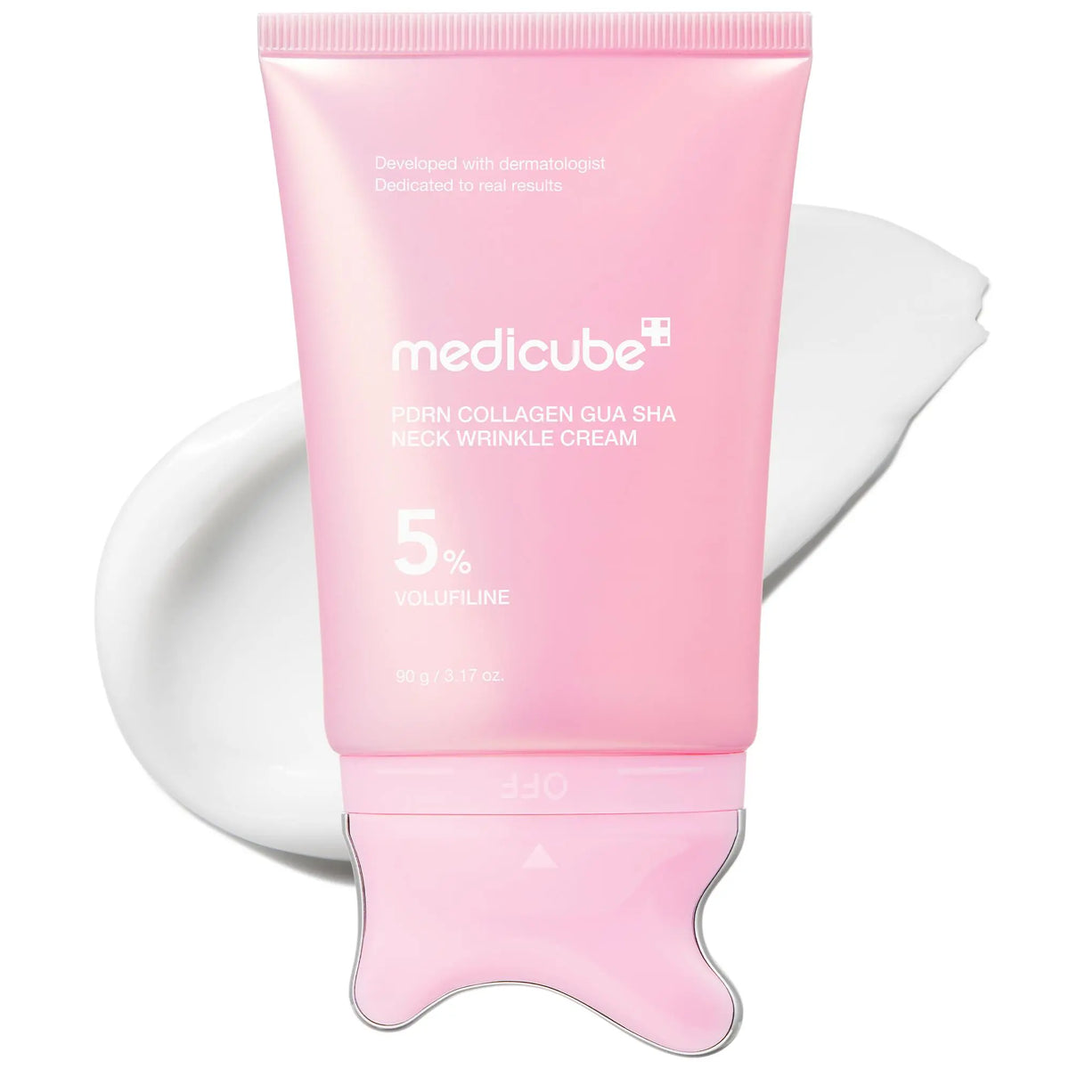 Medicube PDRN Collagen Gua Sha Neck Cream for Firming